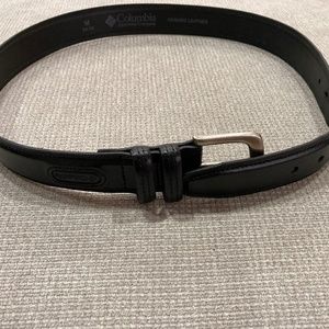Columbia  Goose Lake Leather Belt SZ Medium 36 Black Mens Waist 34-36
